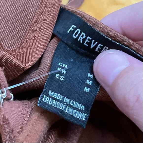 FOREVER 21 Brown hook and eye corset top - Picture 5 of 5